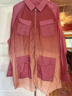 Pink Jordan Ombre Zip-Front Utility Jacket